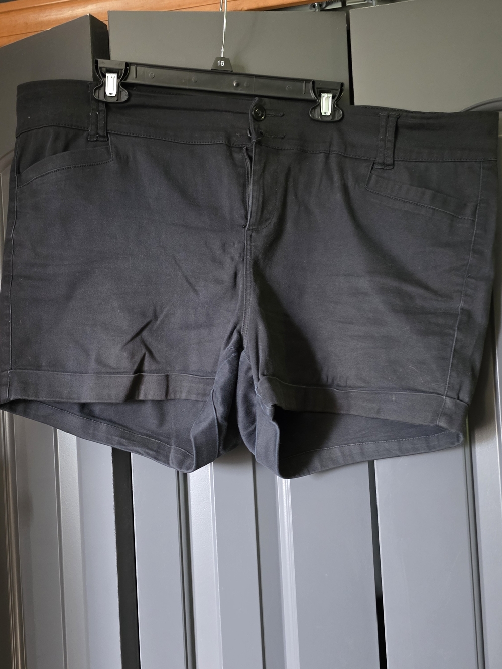 torrid Black High-Waist Cuffed Shorts